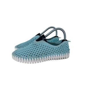 Ilse Jacobsen Tulip Slip On Sneakers Womens EU 39 US 8 8.5 Blue‎ Perforated